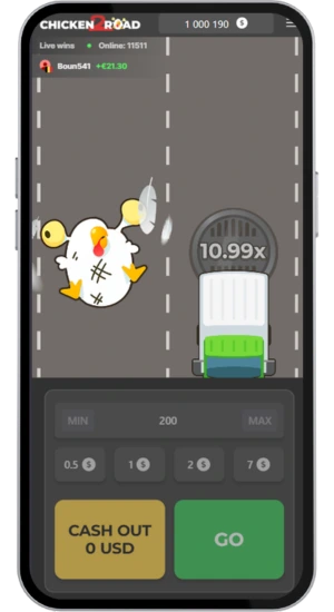 Chicken hit by a truck